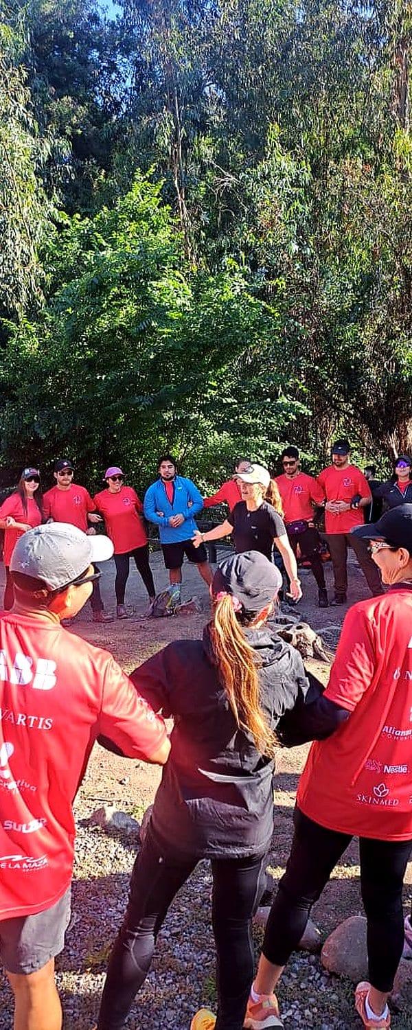 Equipo de ABB en jornada outdoor de team building